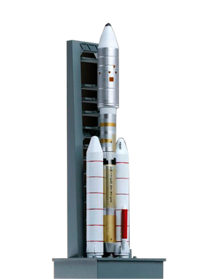 Американська ракета-носій "Титан IIIE" на стартовій платформі 56343 фото