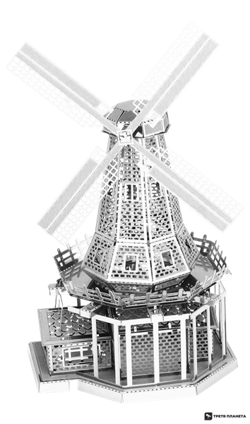 Металлический 3D конструктор "Ветряная мельница" MMS038 фото