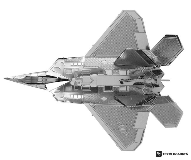 Металевий 3D конструктор "Винищувач F-22 Raptor" MMS050 фото