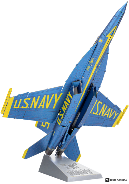 Металлический 3D конструктор  "Истребитель-бомбардировщик F/A-18 «Супер Хорнет" ICX212 фото
