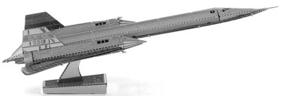 Металлический 3D конструктор "Самолет SR71 Blackbird" MMS062 фото
