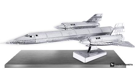 Металлический 3D конструктор "Самолет SR71 Blackbird" MMS062 фото