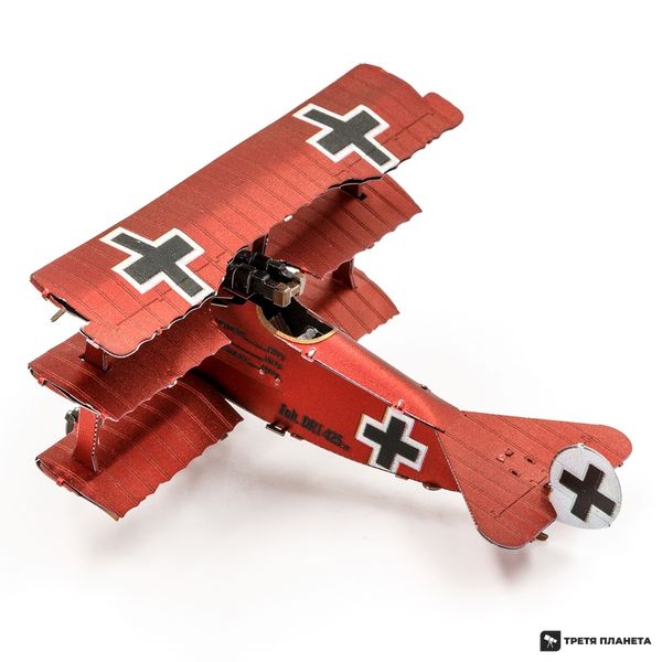 Металлический 3D конструктор "Fokker Dr. I Triplane" MMS210 фото