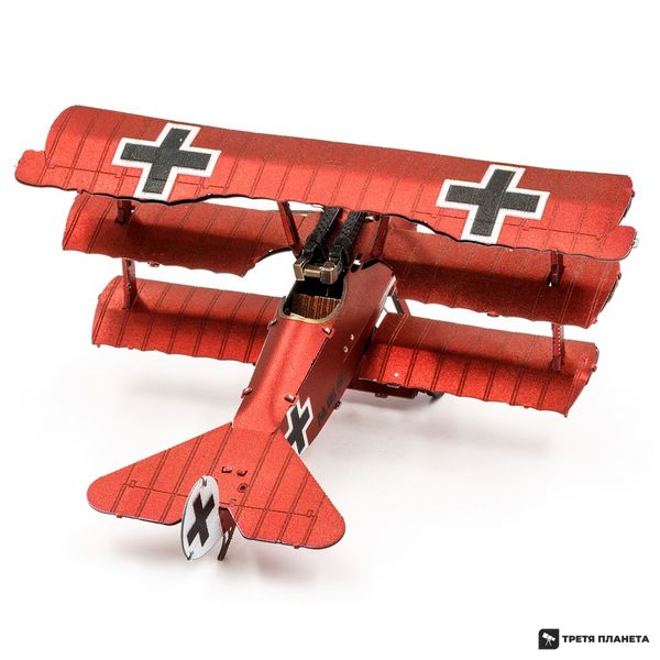 Металлический 3D конструктор "Fokker Dr. I Triplane" MMS210 фото