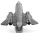 Металлический 3D конструктор "Самолет SR71 Blackbird" MMS062 фото 3