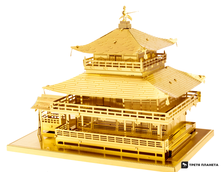 Металевий 3D конструктор "Монастир Kinkaku-ji Gold" MMS090G фото