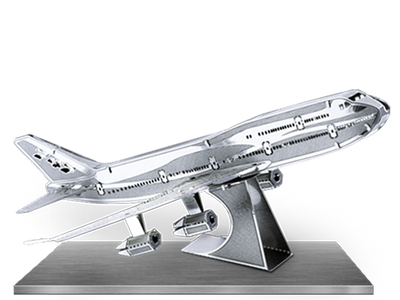 Металлический 3D конструктор "Широкофюзеляжный самолет" MMS004 фото