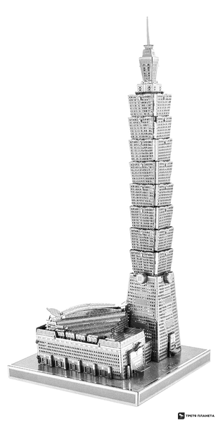 Металлический 3D конструктор "Небоскреб "Тайбэй 101" ICX007 фото
