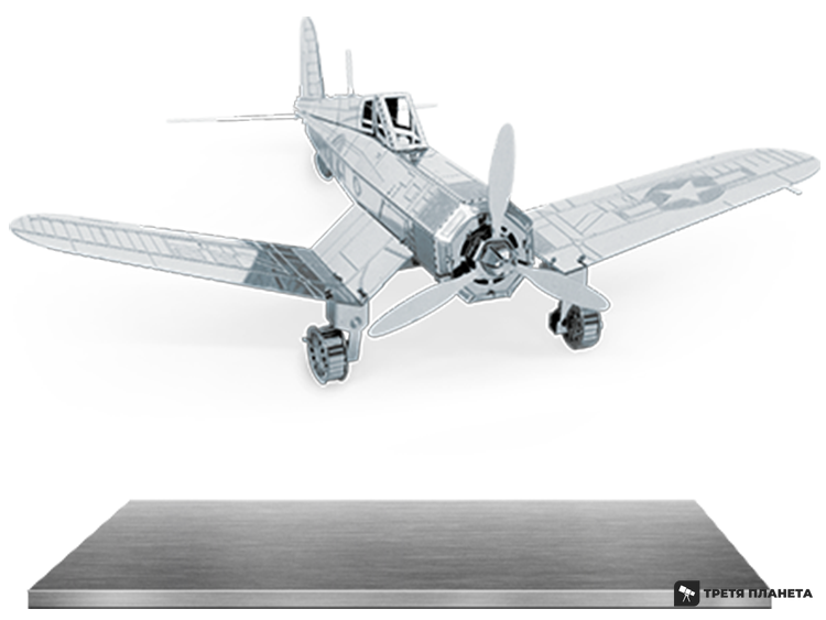 Металлический 3D конструктор "Самолет F4U Corsair" MMS035 фото