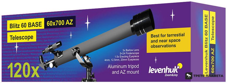 Телескоп Levenhuk Blitz 60 BASE 77099 фото