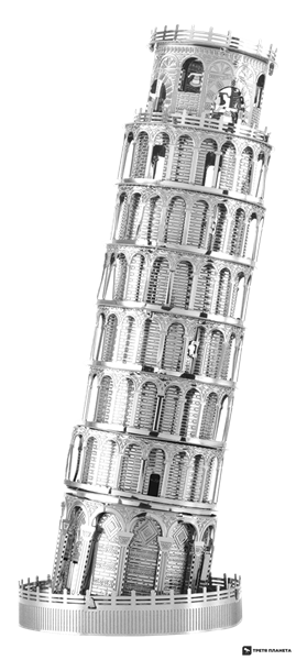 Металлический 3D конструктор "Пизанская башня" ICX015 фото