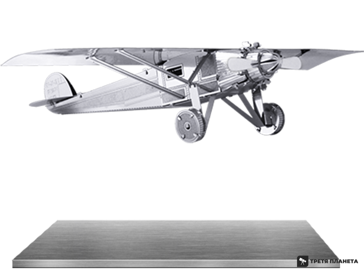 Металевий 3D конструктор "Літак Spirit of Saint Louis" MMS043 фото