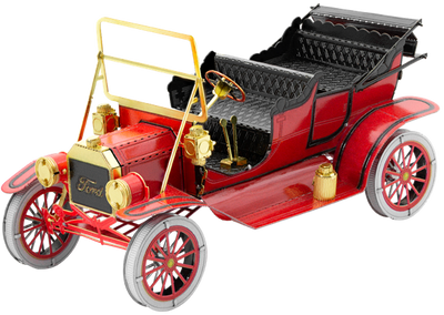 Металлический 3D конструктор "1908 Ford Model T, Красный/Золото" MMS051C фото