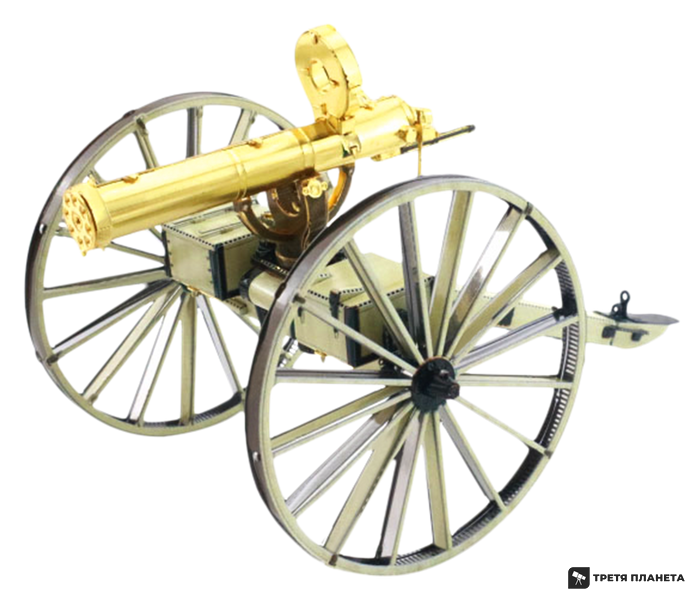 Металевий 3D конструктор "Wild West Gatling Gun" MMS188 фото