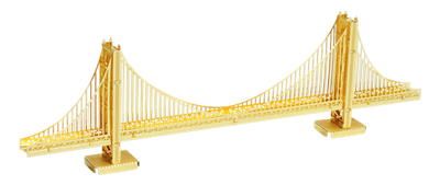 Металевий 3D конструктор "Міст Золоті ворота (золот.)" MMS001G фото