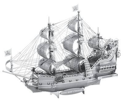 Металлический 3D конструктор "Корабль "Месть Королевы Анны" ICX009 фото