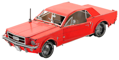 Металлический 3D конструктор "1965 Ford Mustang Coupe, Red Version" MMS056C фото