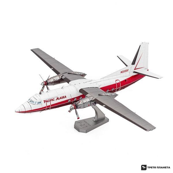Металевий 3D конструктор "Літак Fairchild F-27" ME1049 фото