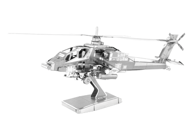 Металлический 3D конструктор "Ударный вертолёт AH-64 Apache" MMS083 фото