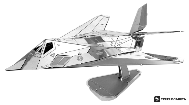 Металевий 3D конструктор "Локхід F-117 "Найтхок"" MMS164 фото