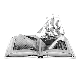 Металлический 3D конструктор "Скульптура книги" MMS116 фото