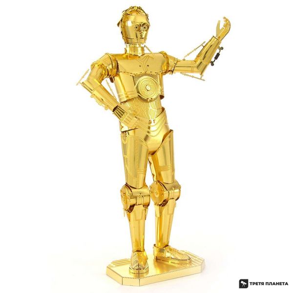 Металевий 3D конструктор "Дроїд Star Wars Gold C-3PO" MMS270 фото