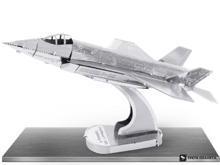 Металлический 3D конструктор "Самолет F35 Lightning II" MMS065 фото
