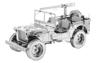 Металлический 3D конструктор "Американский армейский автомобиль "Willys MB Jeep"" ICX107 фото