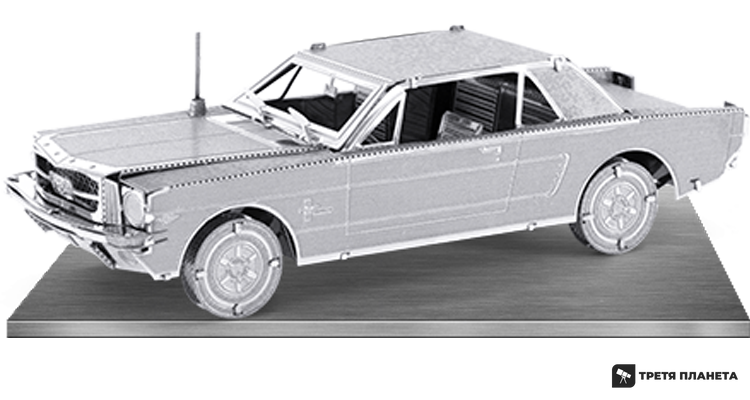 Металевий 3D конструктор "Автомобіль 1965 Ford Mustang" MMS056 фото