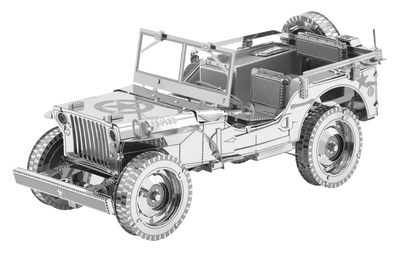 Металевий 3D конструктор "Військовий позашляховик Willys Overland" iCX139 фото