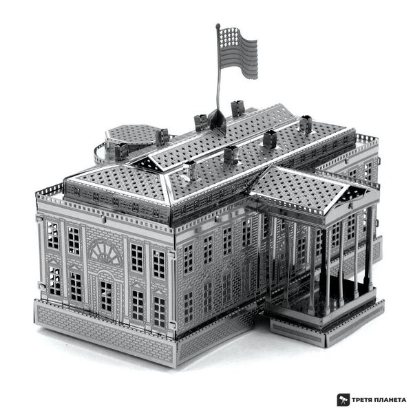 Металлический 3D конструктор "Белый дом" MMS032 фото