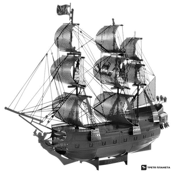 Металлический 3D конструктор "Корабль "Черная Жемчужина" ICX016B фото