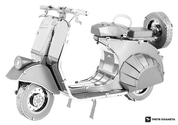 Металлический 3D конструктор "Классический скутер Vespa 125 (1955)" MMS154 фото