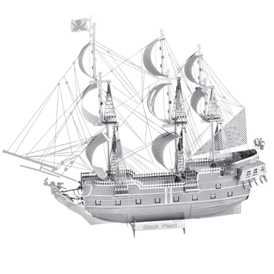 Металлический 3D конструктор "Корабль "Черная Жемчужина" ICX016 фото