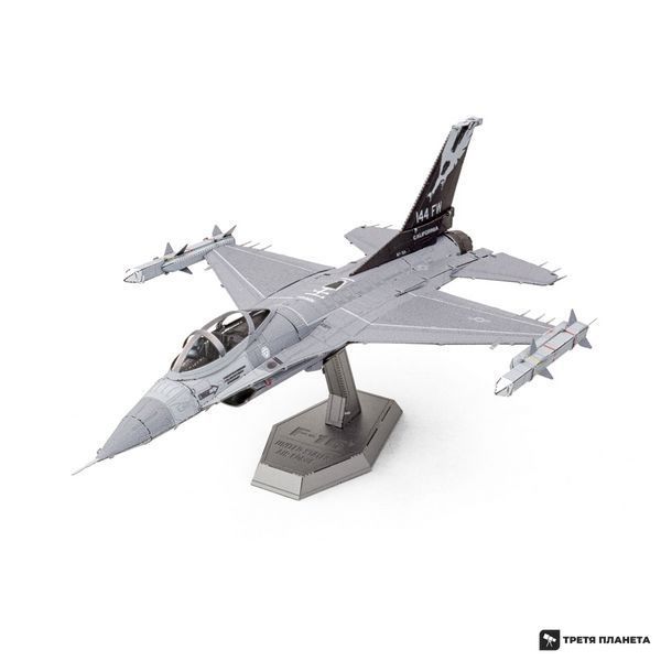 Металлический 3D конструктор "Истребитель F-16 Fighting Falcon United States Air Force" ME1046 фото