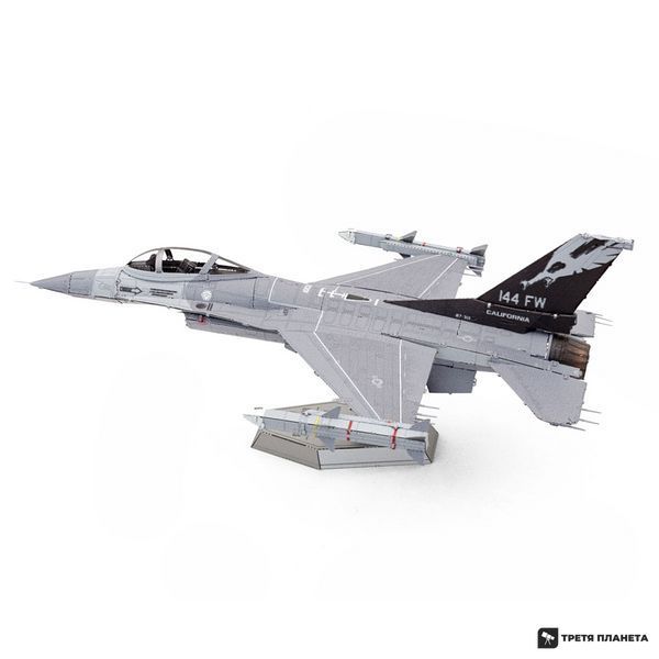 Металлический 3D конструктор "Истребитель F-16 Fighting Falcon United States Air Force" ME1046 фото