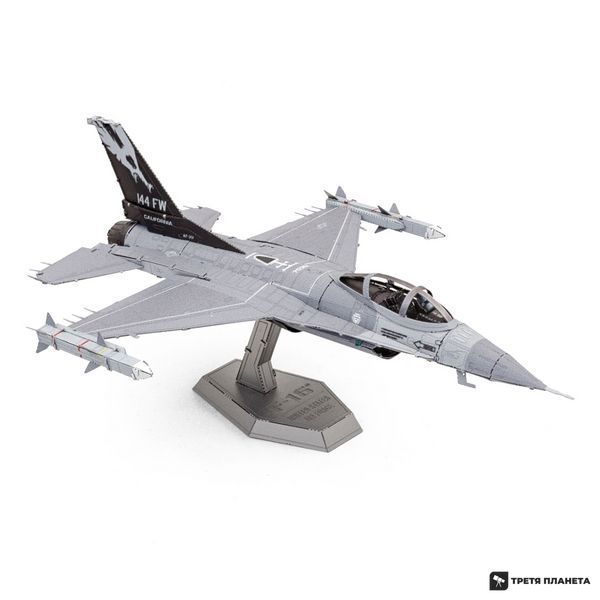 Металлический 3D конструктор "Истребитель F-16 Fighting Falcon United States Air Force" ME1046 фото