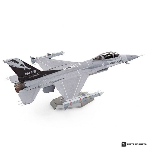 Металлический 3D конструктор "Истребитель F-16 Fighting Falcon United States Air Force" ME1046 фото