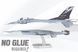 Металлический 3D конструктор "Истребитель F-16 Fighting Falcon United States Air Force" ME1046 фото 13