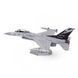 Металлический 3D конструктор "Истребитель F-16 Fighting Falcon United States Air Force" ME1046 фото 3