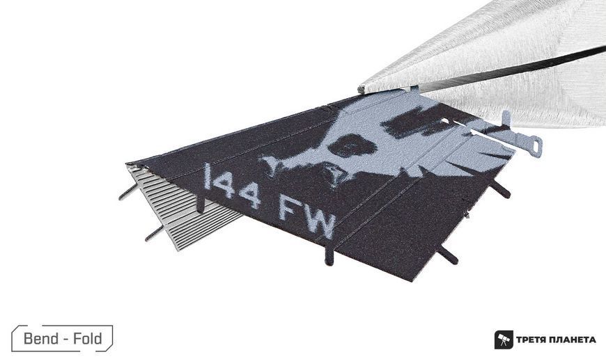 Металлический 3D конструктор "Истребитель F-16 Fighting Falcon United States Air Force" ME1046 фото