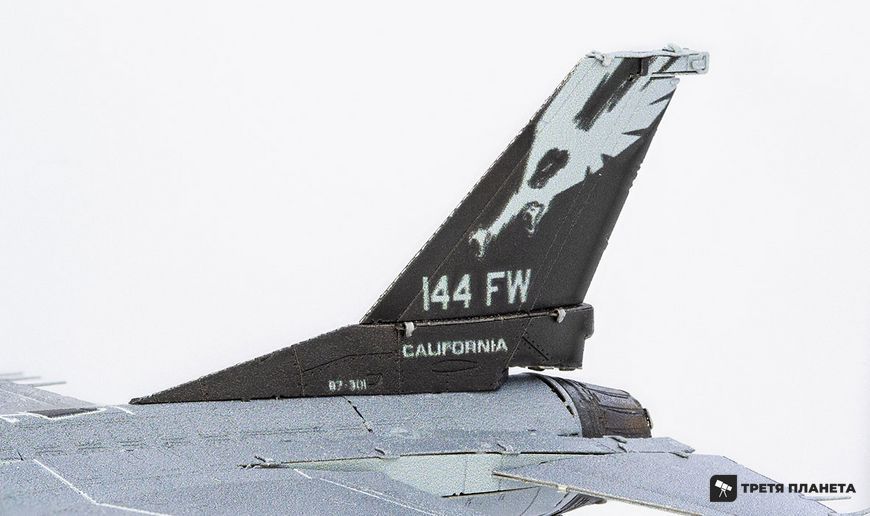 Металлический 3D конструктор "Истребитель F-16 Fighting Falcon United States Air Force" ME1046 фото