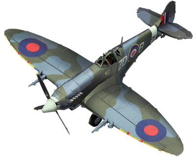 Металевий 3D конструктор "Британський винищувач Supermarine Spitfire" ME1005 фото