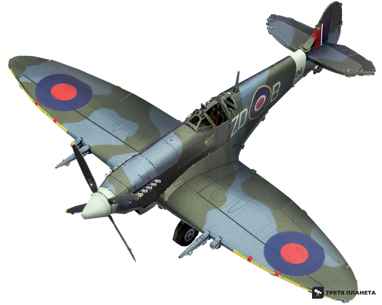 Металлический 3D конструктор "Британский истребитель Supermarine Spitfire" ME1005 фото