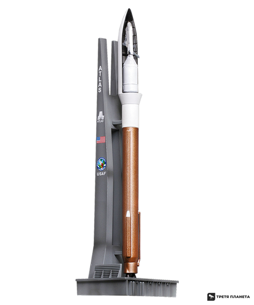 Ракета ATLAS V на стартовій платформі з експериментальним орбітальним літаком BOEING X-37B 56260 фото