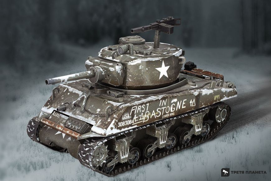 Металлический 3D конструктор "Танк M4 Sherman" PS2024 фото