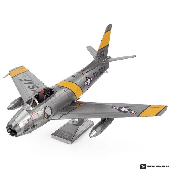 Металлический 3D конструктор "Американский реактивный истребитель F-86 Sabre" ME1015 фото